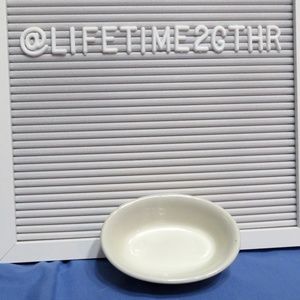 Vintage TWA Airlines Oval small white ramekin Dish